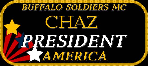 Buffalo Soldiers MC president badge