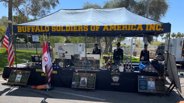 The Buffalo Soldiers of America, Inc. exhibit tent